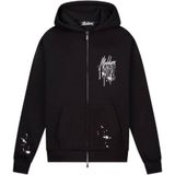 Malelions - Painter Zip Hoodie - Zwart - 4XL