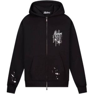 Malelions - Painter Zip Hoodie - Zwart - 4XL