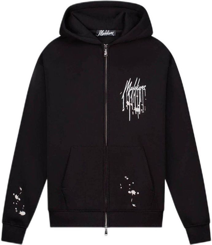 Malelions - Painter Zip Hoodie - Zwart - 4XL
