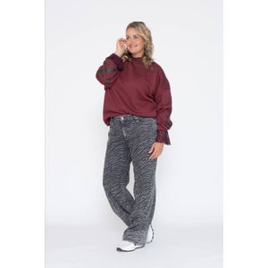 VERO MODA CURVE sweater donkerrood