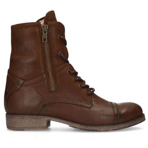 Sacha leren veterboots bruin