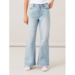 LMTD high waist bootcut jeans NLFTIZZA light blue denim