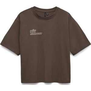 VERO MODA T-shirt donkerbruin