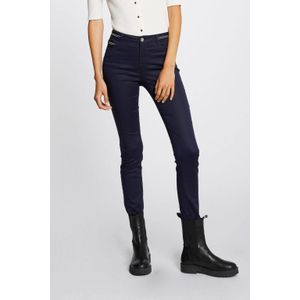 Morgan slim fit broek donkerblauw