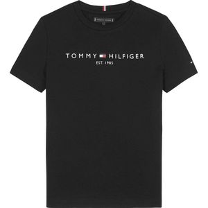 Tommy Hilfiger unisex T-shirt van biologisch katoen zwart