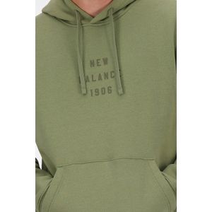New Balance hoodie olijfgroen