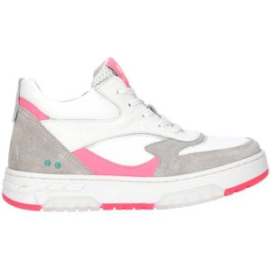 BunniesJR Nina Noa leren sneakers ecru/roze