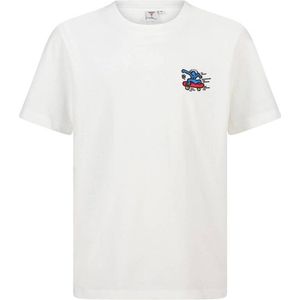 America Today T-shirt met backprint wit