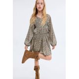 Mango Kids korte jurk groen