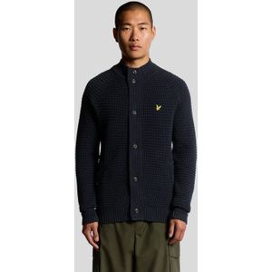 Lyle & Scott vest gebreid donkerblauw