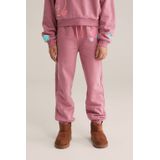WE Fashion tapered joggingbroek roze