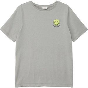 s.Oliver T-shirt met backprint lichtgrijs