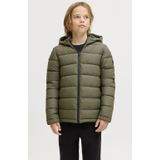 Jack & Jones - JCOPOINT PU PUFFER JACKET BF JNR - Gewatteerde Jas - Grape Lea