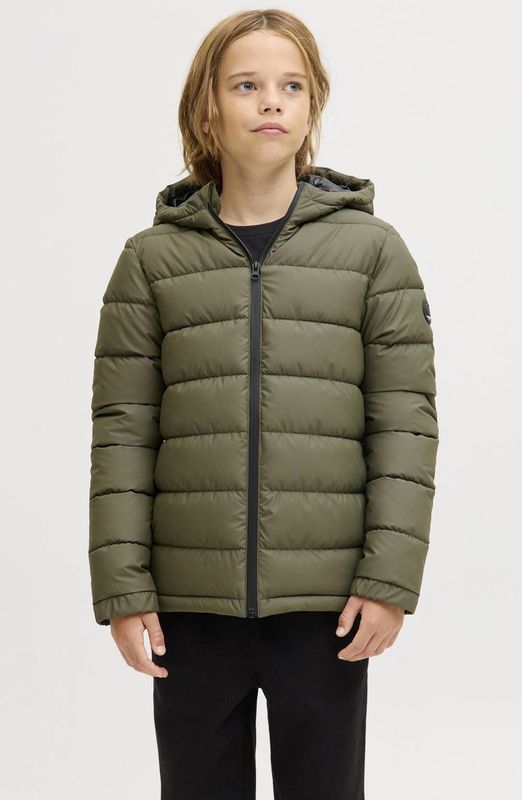 Jack & Jones - JCOPOINT PU PUFFER JACKET BF JNR - Gewatteerde Jas - Grape Lea