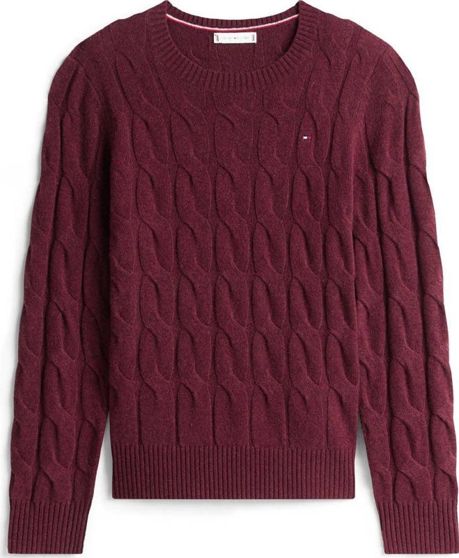 TOMMY HILFIGER Trui  navy / rood / bourgogne / wit