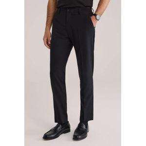 WE Fashion - Slim Fit Pantalon - Zwart
