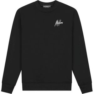 Malelions - Sport Logo Sweater - Zwart - Regular Fit
