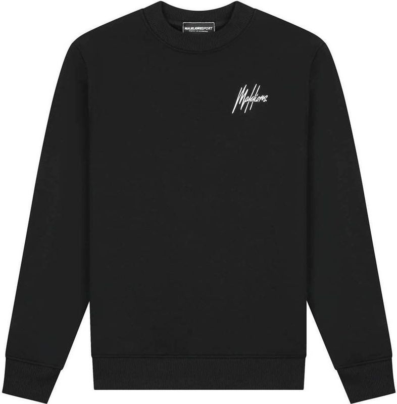 Malelions - Sport Logo Sweater - Zwart - Regular Fit