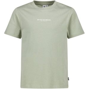 America Today T-shirt met backprint groen