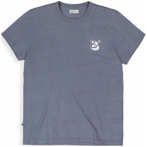 Butcher of Blue regular fit T-shirt Fresco Rare met backprint china grey