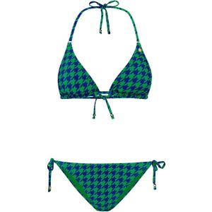 Shiwi voorgevormde triangel bikini Liz blauw/groen