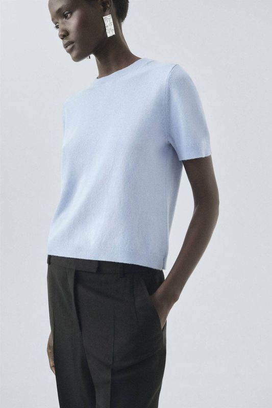 MANGO - TAURUS - Trui - Lichtblauw