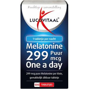 Lucovitaal Melatonine Puur 0,299mg - 500 tabletjes