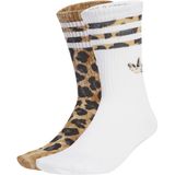 adidas - Leopard Crew Socks - Bruin - 2 Paar