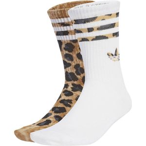 adidas - Leopard Crew Socks - Bruin - 2 Paar