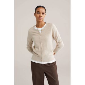 WE Fashion gebreid vest beige