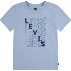 Levi's Kids T-shirt met logo zachtblauw