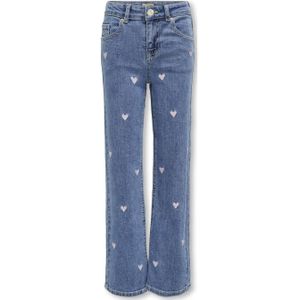 KIDS ONLY GIRL wide leg jeans KOGJUICY light medium blue denim