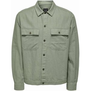 ONLY & SONS regular fit overshirt ONSKENNET swamp