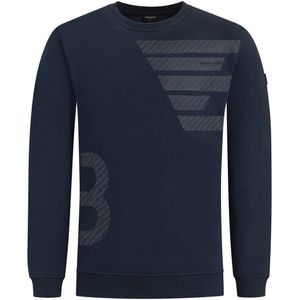 Ballin sweater met printopdruk donkerblauw