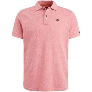 PME Legend regular fit polo met all over print roze