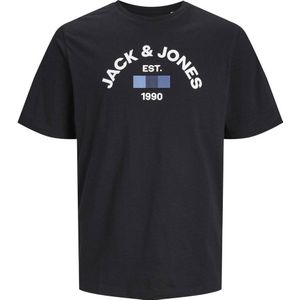 JACK & JONES JUNIOR T-shirt JACTHEO met logo zwart