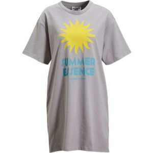 Colourful Rebel T-shirtjurk Summer Essence met printopdruk lichtgrijs/ geel