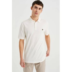 WE Fashion slim fit polo new ivory