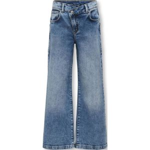 KIDS ONLY GIRL regular wide leg jeans medium blue denim