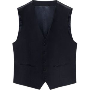 Mango Man gilet donkerblauw