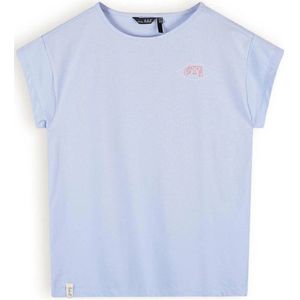 NoBell’ T-shirt Kasis met backprint zachtblauw