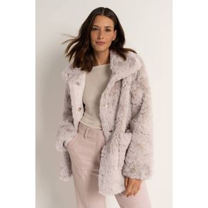 Maura by Claudia Strater faux fur jas ecru