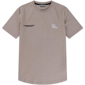 Off The Pitch slim fit T-shirt Division met backprint dusty pink