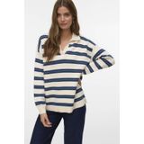 VERO MODA gestreepte pullover ecru
