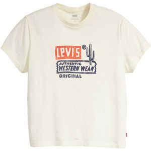 Levi's T-shirt met printopdruk ecru