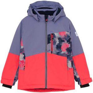 Color Kids Girls Ski Jacket Colorblock with Chest Pocket Ski-jas (Kinderen |meerkleurig |waterdicht)