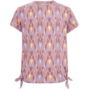 WE Fashion T-shirt met all over print paars