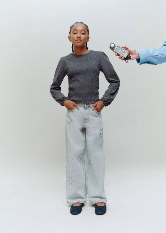 Mango Kids blousetop antraciet