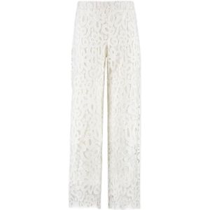 AMAYA Amsterdam straight high waist broek wit