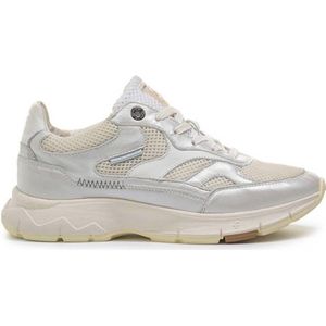 Floris van Bommel Daysi 03.02 leren sneakers zilver